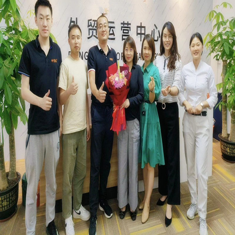 Les couleurs de vent des partenaires du Département du commerce extérieur de Xinyang Leather Company