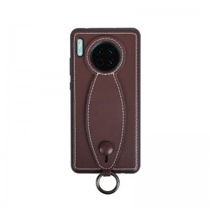 Convient pour Huawei Mate30/PRO30 CASE DE TÉLÉPHONIQUE MOBILE, COUPE ITALIAN CALFSKIN PERSONNALISÉ BRACKET MOBILE Tapeur de téléphone mobile Case de cuir de protection mobile, avec une bonne résistance à la chute, une durabilité et une protection
